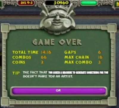 Facts for you AI bros originally by an anti-AI guy