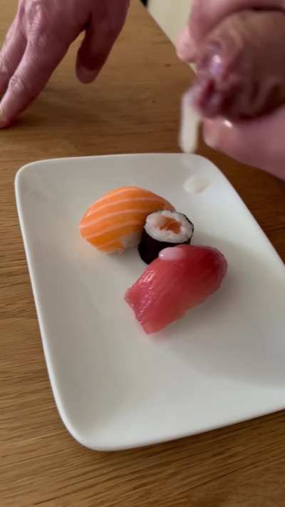 Cum on my sushi