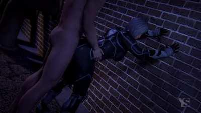 Silver Sable wearing Black Cat's costume (Youngiesed) [Marvel]