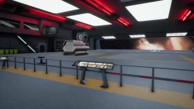 Stage 9- Enterprise Main shuttlebay walk around and flight