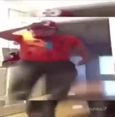 He really thinks he Bruce Lee