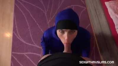 SexWithMuslims - Lexi Dona - Muslim Girl Suck Big Dick GIF by Pornwtube