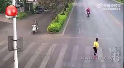 she though he would move lol