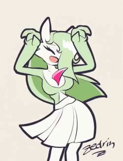 she DANCE (art by @Zedrinbot)