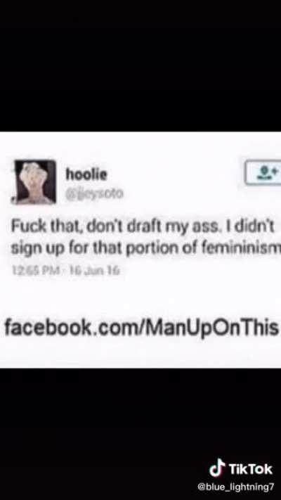 Well you wanted equality