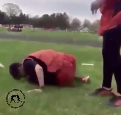 bully: 'Wanna test me? I don't back down' - gets backed down