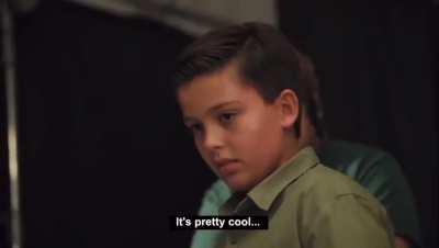 Potato salad is surprised by his fan!