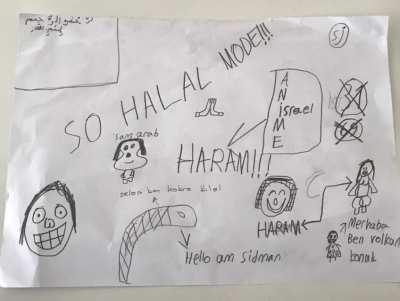 Got bored and drew this in school middle of a argument about kid throwing papers at teacher