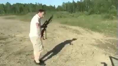 Right in the kisser.