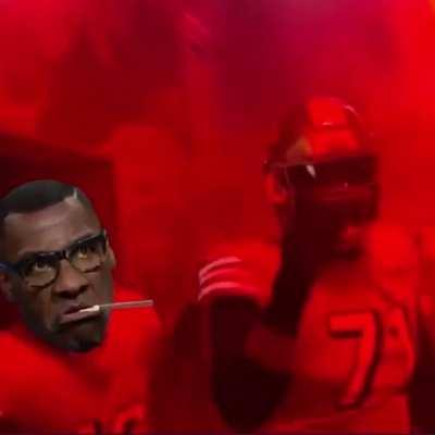 Me heading to my Cowboy fan co-workers’ desk on Monday: