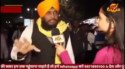 Just a man passionately explaining how safe and secure Delhi is.