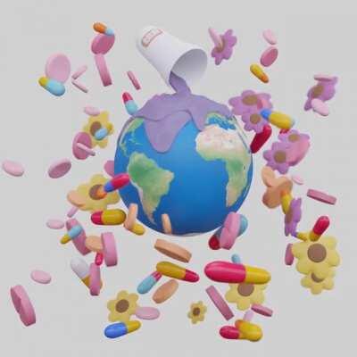 WRLD ON DRUGS in 3D🥤🌍💊 (please check out my IG @hnningr)