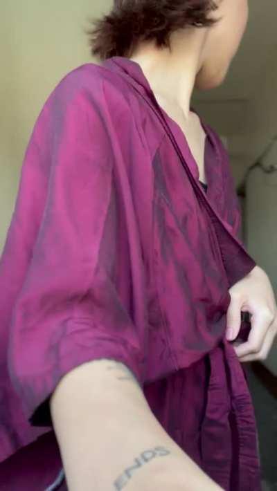 just ur very friendly Filipina neighbor throwing the trash out