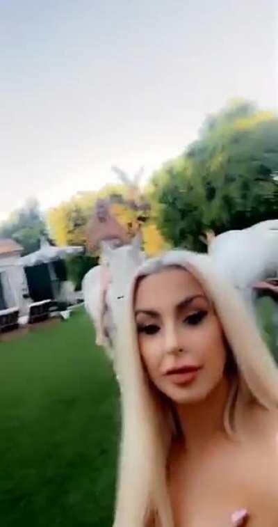 Covered topless Snapchat