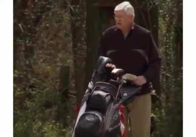 He caught a big male fish!