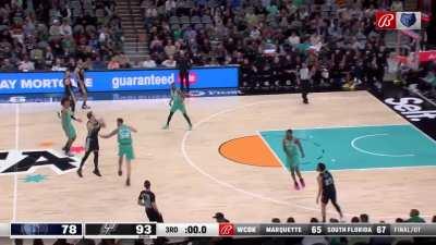 [Highlight] Luke Kennard banks in an insane angled 3 from the logo at the buzzer!