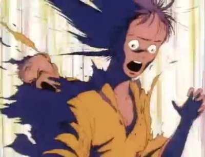 The Japanese nuclear bombings as shown in the anime 