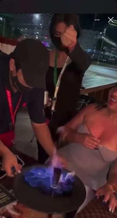 Why the fuck would you light up liquor to drink it?