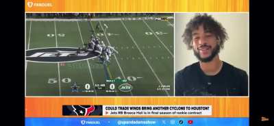 Hutch & Kay Adams discuss the possibility of The Texans bringing in another Cyclone in Breece Hall ‼️🤘🏼Says Breece is a Dawg 👊🏼