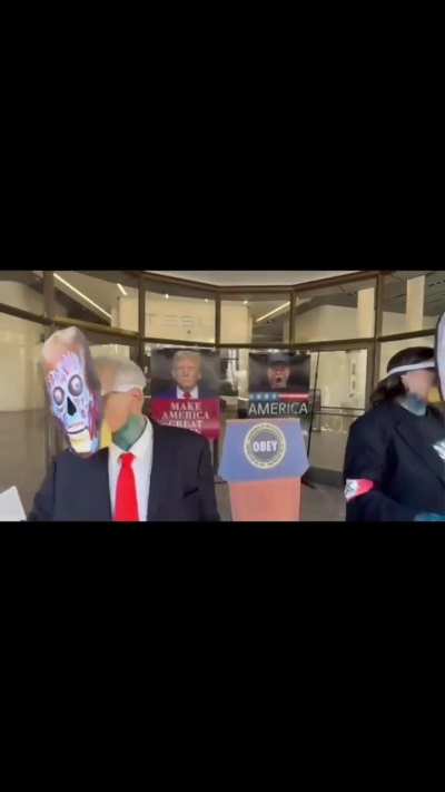 This awesome crew dresses up like fascist dic-tators and goes wild in public, all to raise money to send to Gaza..