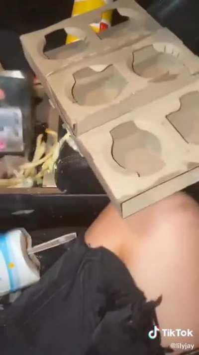 Eating while driving