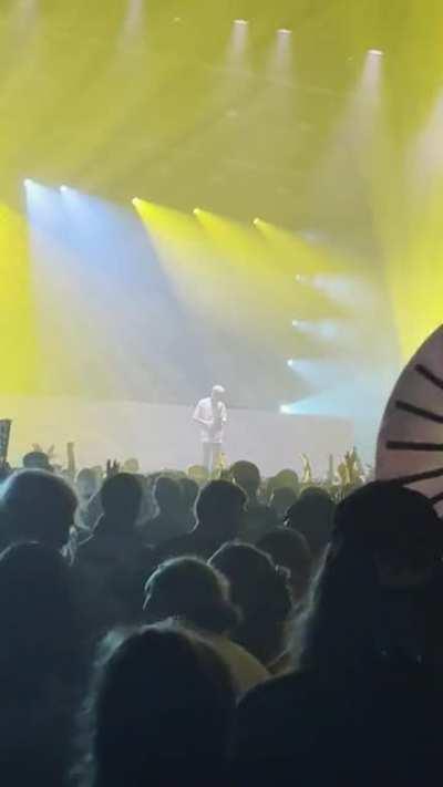 Griz instantly disappears into a cloud of smoke after finishing his sax solo at Zero Gravity NYE