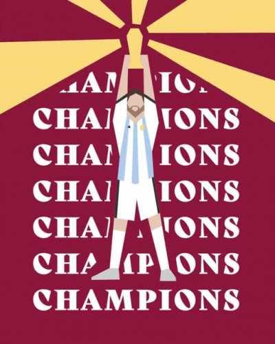 Congratulations Argentina! Here is an animation I made celebrating their victory!