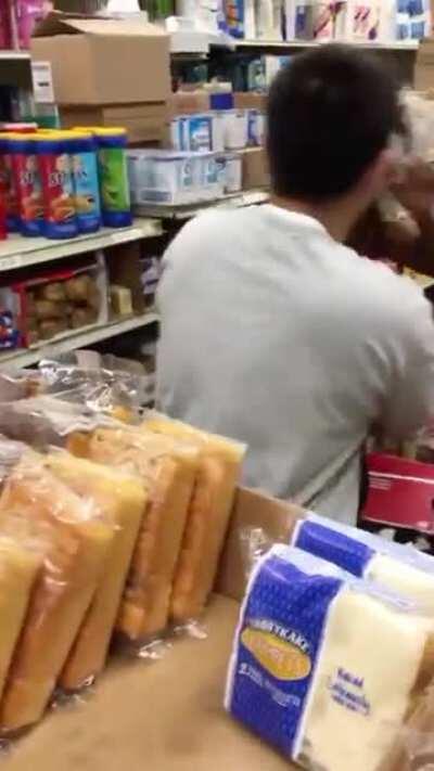 Clerk Fed Up With The Stealing