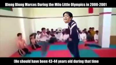 In Bleng Blong Markus' athletics page (Now inaccessible), it became viral as it claimed that he was a taekwondo champion in Milo Little Olympics in 2000-2001 went viral. He was 43-44 years old then. My brain: