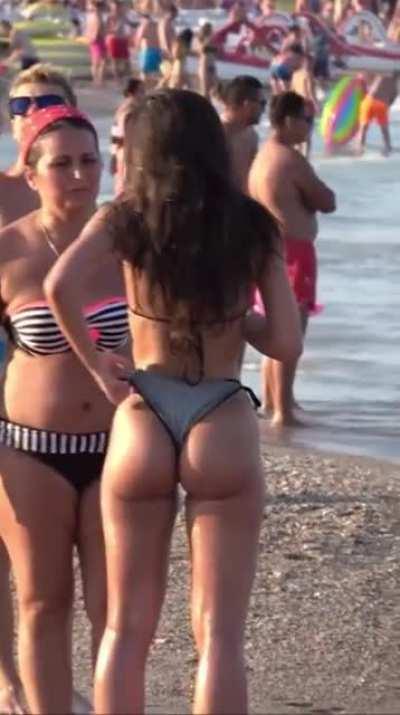 Perfect Ass On Beach
