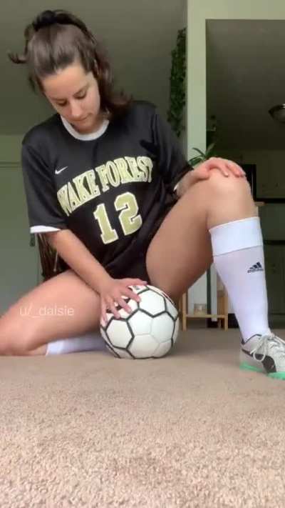 practicing my soccer technique