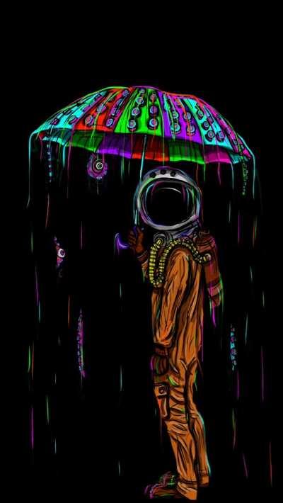 Lunar rain, me, digital, 2021