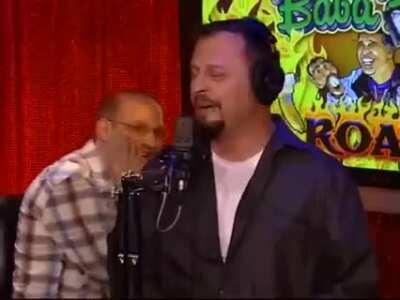 Sal hammers everybody - including Beth O - at the Baba Booey Roast (2006).
