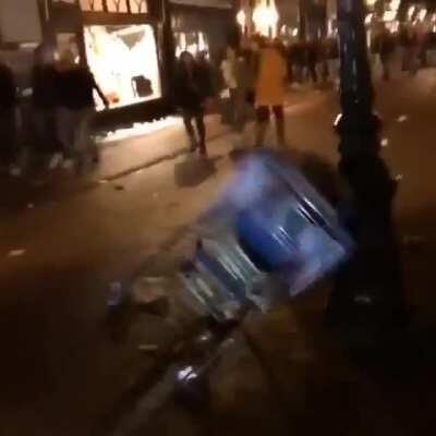 HMFT after I stop the cart with my head