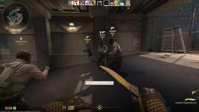 CS2 Overpass floor suddenly on fire