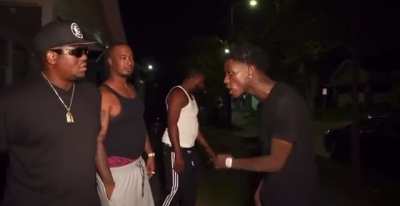 Quando🔒 HV/JOG late night on the block rappin that pain shit to Budda🕊️ and WAC🕊️ Waters Ave