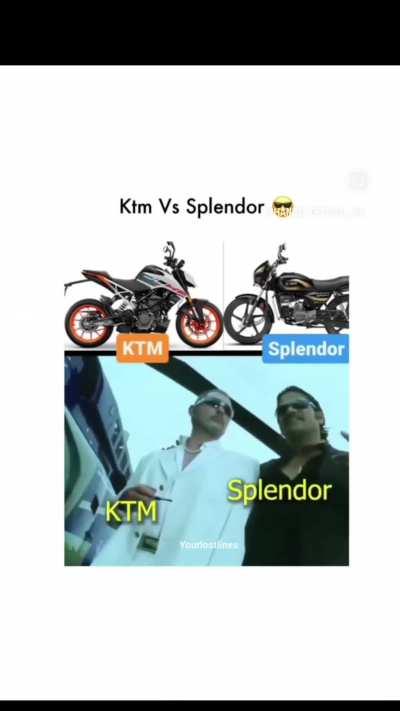Splendor vs KTM