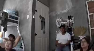 screams in flashbang