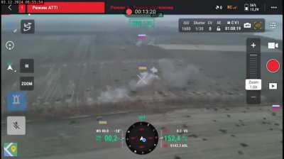 Russian FAB bomb creates a large shockwave after impacting at the Popovka reservoir, Belgorod Oblast. April 2025