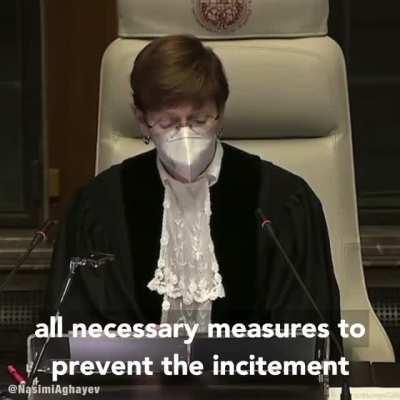 International Court of Justice has ordered today Armenia to urgently take all measures to prevent incitement and promotion of racial hatred targeted at Azerbaijanis.