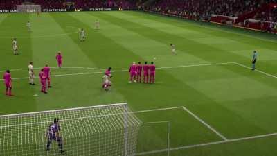 Gotta be one of the greatest free kick tactics from u/Alfiestone 😂