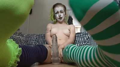 Clown stripped nylon socks hihi 🤡