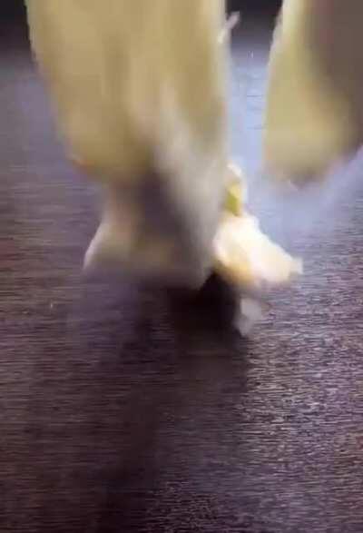 Wasting food for tik tok likes