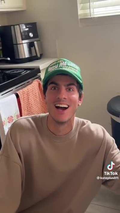 Surprising her Greek boyfriend by having a conversation with him in Greek.