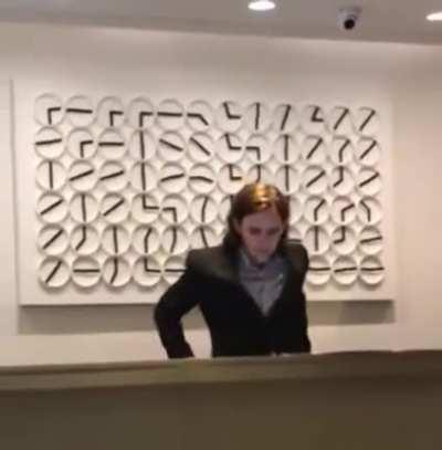 This hypnotic clock is made up of many smaller clocks