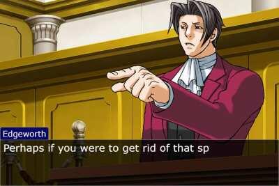 Edgeworth roasts Phoenix