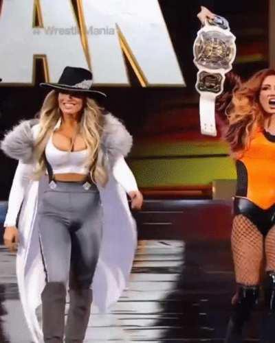 Trish Stratus, are her tits seriously that big, she does this on purpose