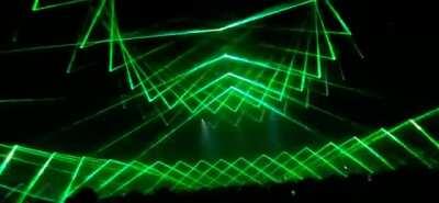 This is what 320 Lasers at a show looks like!!