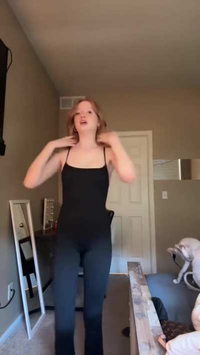 Life with Mak showing off her bodysuit, 🍒, and 🍑 in hot deleted tiktok 