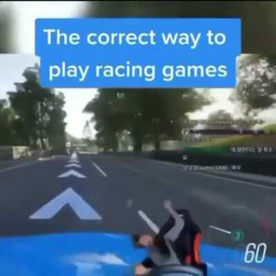 It would be an ultra realistic simulation racing game